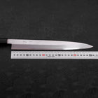 Yanagiba White Steel #2 Kasumi Buffalo Walnut Handle 270mm (10.6”)-[Musashi]-[Japanese-Kitchen-Knives]