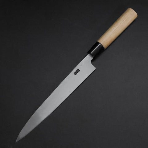 Yanagiba White Steel #2 Kasumi Cherry Handle 200mm (7.9”)-[Musashi]-[Japanese-Kitchen-Knives]