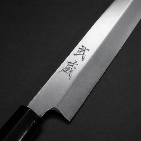Yanagiba White Steel #2 Kasumi Cherry Handle 200mm (7.9”)-[Musashi]-[Japanese-Kitchen-Knives]