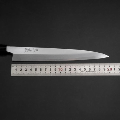 Yanagiba White Steel #2 Kasumi Cherry Handle 200mm-[Musashi]-[Japanese-Kitchen-Knives]