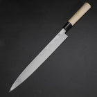 Yanagiba White Steel #2 Kasumi Cherry Handle 300mm (11.8”)-[Musashi]-[Japanese-Kitchen-Knives]