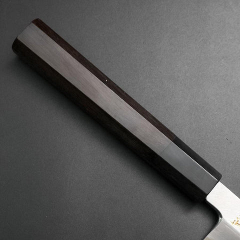 Yanagiba White Steel #2 Kasumi Chokin Dragon Buffalo Ebony Handle 240mm (9.4”)-[Musashi]-[Japanese-Kitchen-Knives]