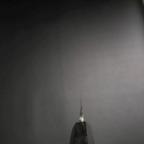 Yanagiba White Steel #2 Kasumi Chokin Dragon Buffalo Ebony Handle 240mm-[Musashi]-[Japanese-Kitchen-Knives]