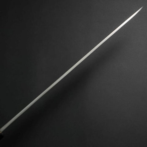 Yanagiba White Steel #2 Kasumi Chokin Dragon Buffalo Ebony Handle 240mm-[Musashi]-[Japanese-Kitchen-Knives]