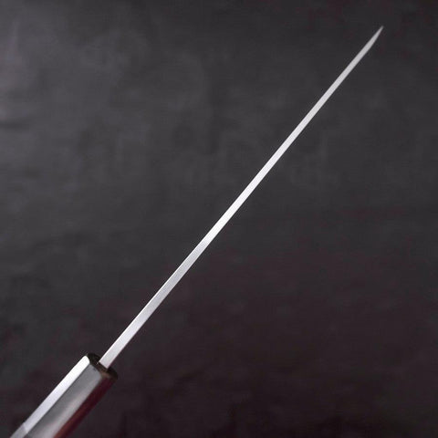 Yanagiba White Steel #2 Kasumi Chokin Sakura-Fuji Buffalo Ebony Handle 210mm (8.3”)-[Musashi]-[Japanese-Kitchen-Knives]