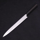 Yanagiba White Steel #2 Kasumi Chokin Sakura-Fuji Buffalo Ebony Handle 270mm (10.6”)-[Musashi]-[Japanese-Kitchen-Knives]