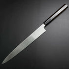 Yanagiba White Steel #2 Kasumi Silver Dragon Buffalo Ebony Handle 240mm-[Musashi]-[Japanese-Kitchen-Knives]