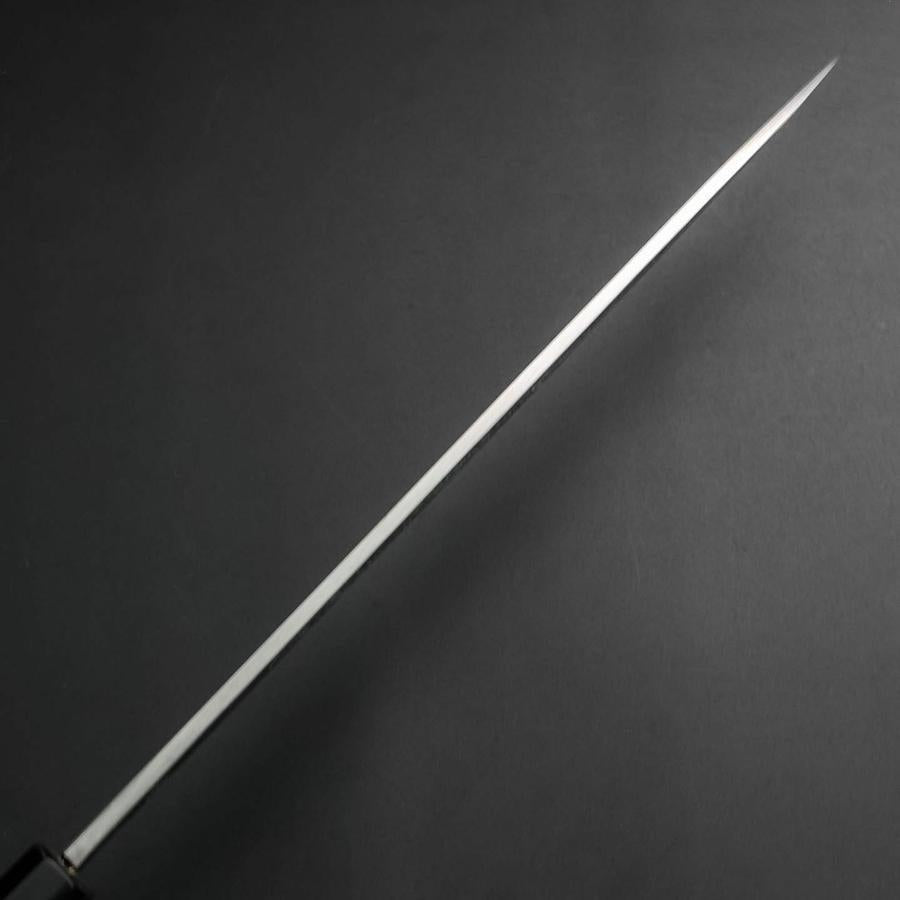 柳刃 白紙2号 霞 彫金 桜富士 黒檀水牛柄 240mm – MUSASHI