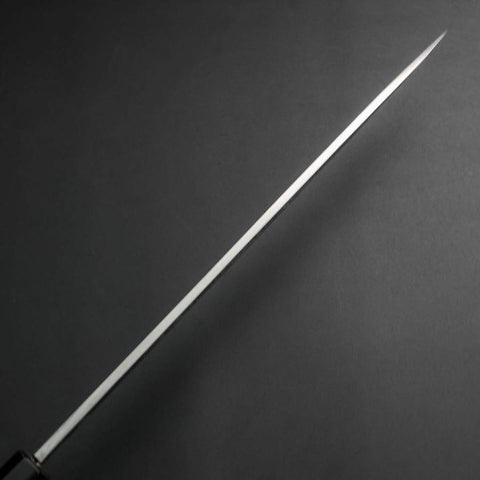 Yanagiba White Steel #2 Kasumi Silver Dragon Buffalo Ebony Handle 240mm-[Musashi]-[Japanese-Kitchen-Knives]