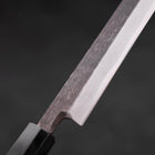 Yanagiba White Steel #2 Kurouchi Buffalo Teak Handle 225mm (8.8”)-[Musashi]-[Japanese-Kitchen-Knives]