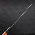 Yanagiba White Steel #2 Kurouchi Buffalo Teak Handle 225mm (8.8”)-[Musashi]-[Japanese-Kitchen-Knives]