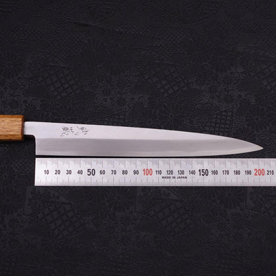 Yanagiba White steel #2 Kasumi Yaki Urushi Handle 210mm-White steel #2-Kasumi-Japanese Handle-[Musashi]-[Japanese-Kitchen-Knives]