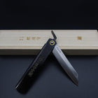 Damascus Black Higonokami Aogami 120mm (4.7”)-[Musashi]-[Japanese-Kitchen-Knives]