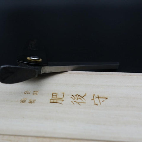Damascus Black Higonokami Aogami 120mm (4.7”)-[Musashi]-[Japanese-Kitchen-Knives]