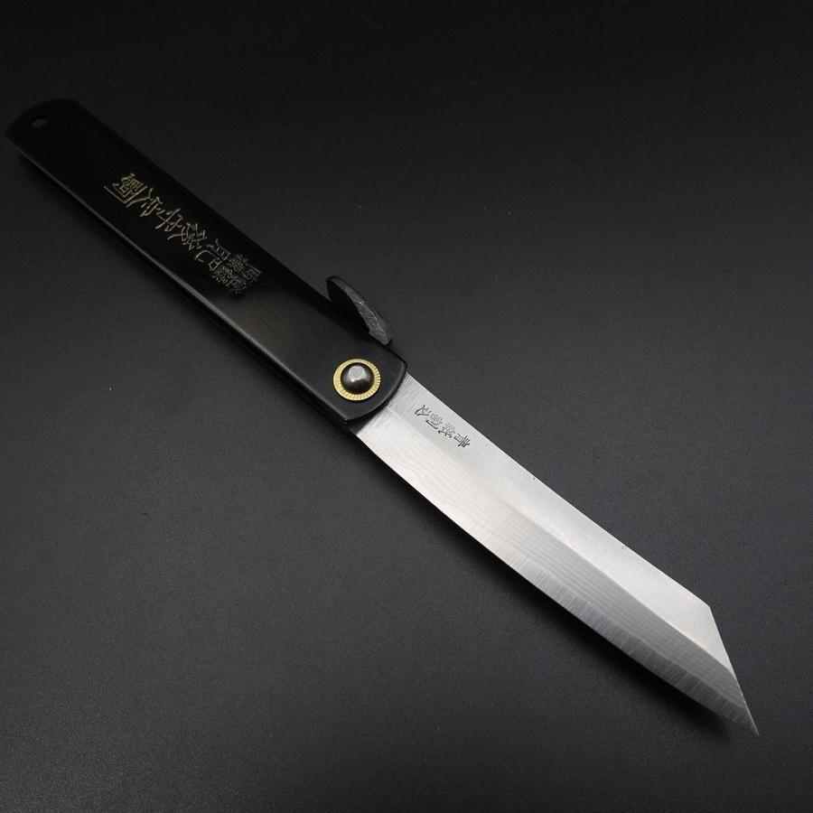 ダマスカス黒青紙肥後守120mm – MUSASHI