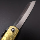 Higonokami Aogami 100mm Gold Bright (3.9”)-[Musashi]-[Japanese-Kitchen-Knives]
