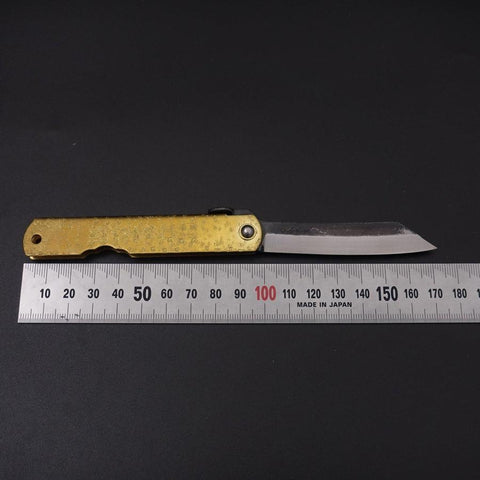 Higonokami Aogami 100mm Gold Bright (3.9”)-[Musashi]-[Japanese-Kitchen-Knives]