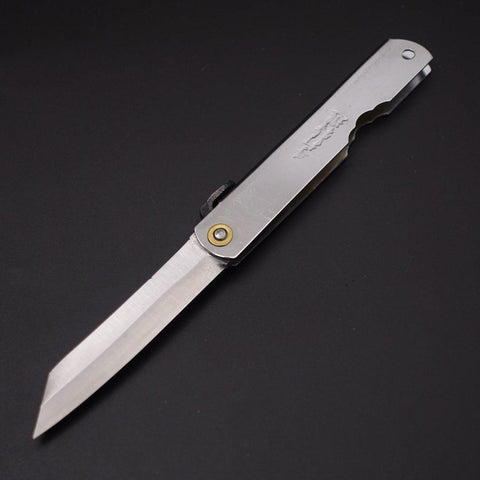 Higonokami Aogami 100mm Silver (3.9”)-[Musashi]-[Japanese-Kitchen-Knives]