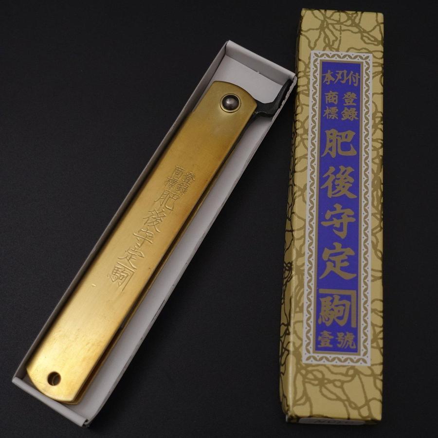 Higonokami Aogami 120mm Gold-[Musashi]-[Japanese-Kitchen-Knives]
