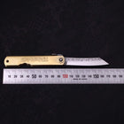 Higonokami Aogami Suname 100mm Gold (3.9”)-[Musashi]-[Japanese-Kitchen-Knives]