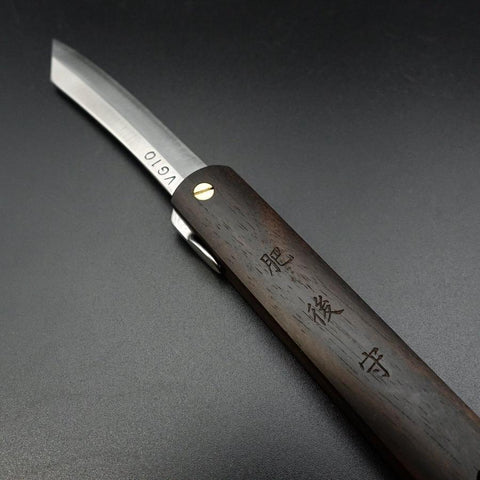 Higonokami VG-10 100mm Ebony (3.9”)-[Musashi]-[Japanese-Kitchen-Knives]