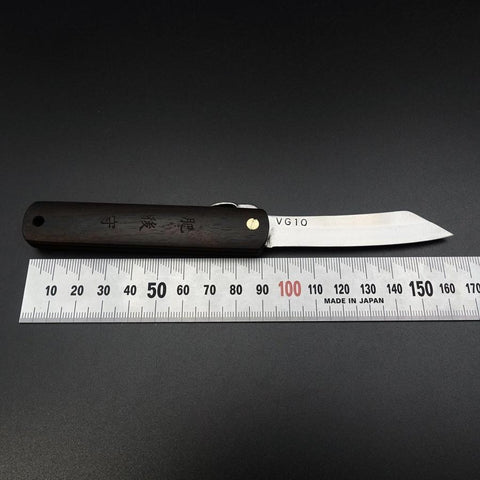 Higonokami VG-10 100mm Ebony (3.9”)-[Musashi]-[Japanese-Kitchen-Knives]