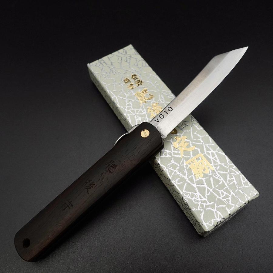 肥後守 VG-10 黒檀鞘 100mm – MUSASHI