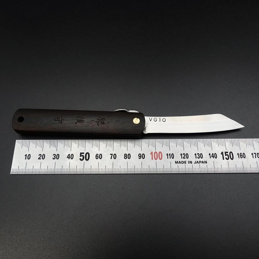 Higonokami VG-10 100mm Ebony-[Musashi]-[Japanese-Kitchen-Knives]