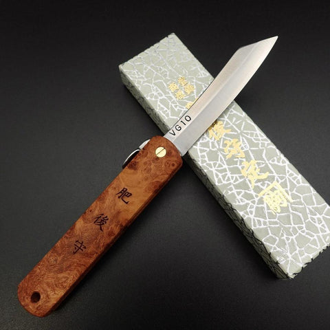 Higonokami VG-10 100mm Karin (3.9”)-[Musashi]-[Japanese-Kitchen-Knives]