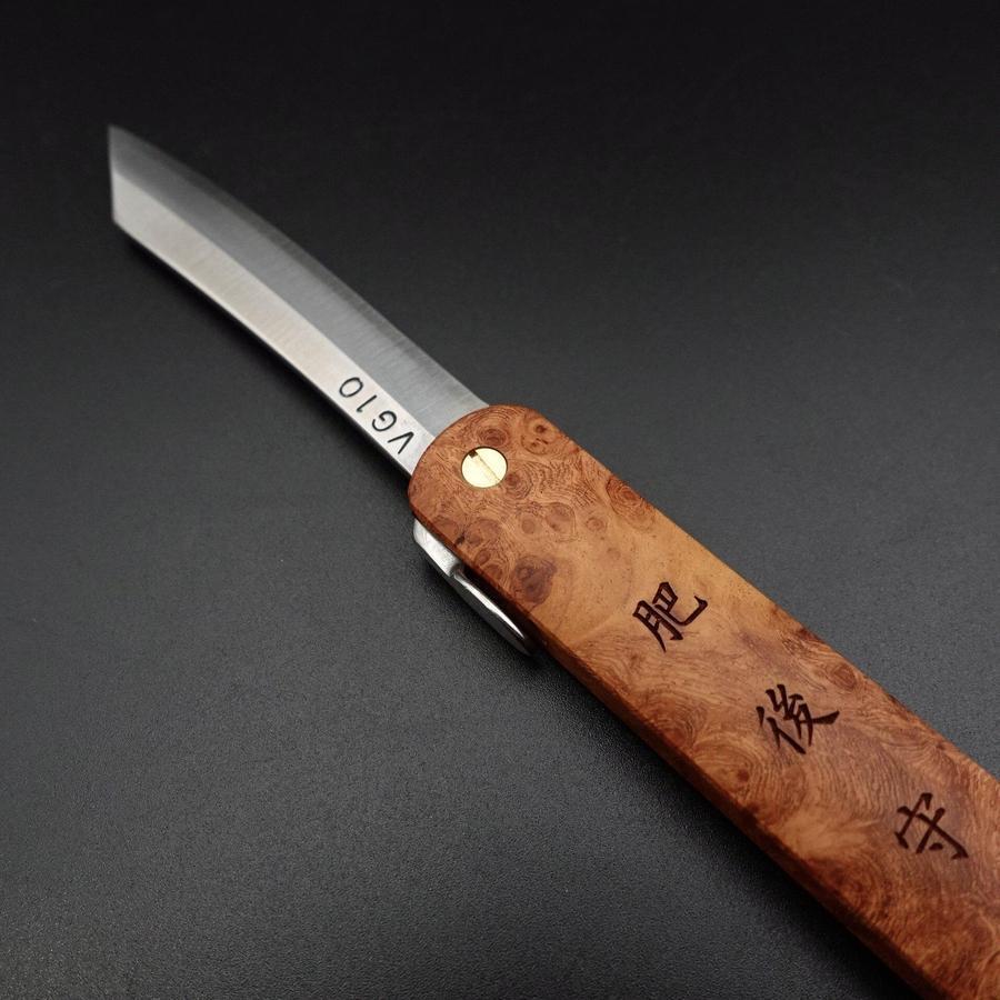 Couteau à cran d'arrêt - HIGONOKAMI - VG-10 Acier inoxydable