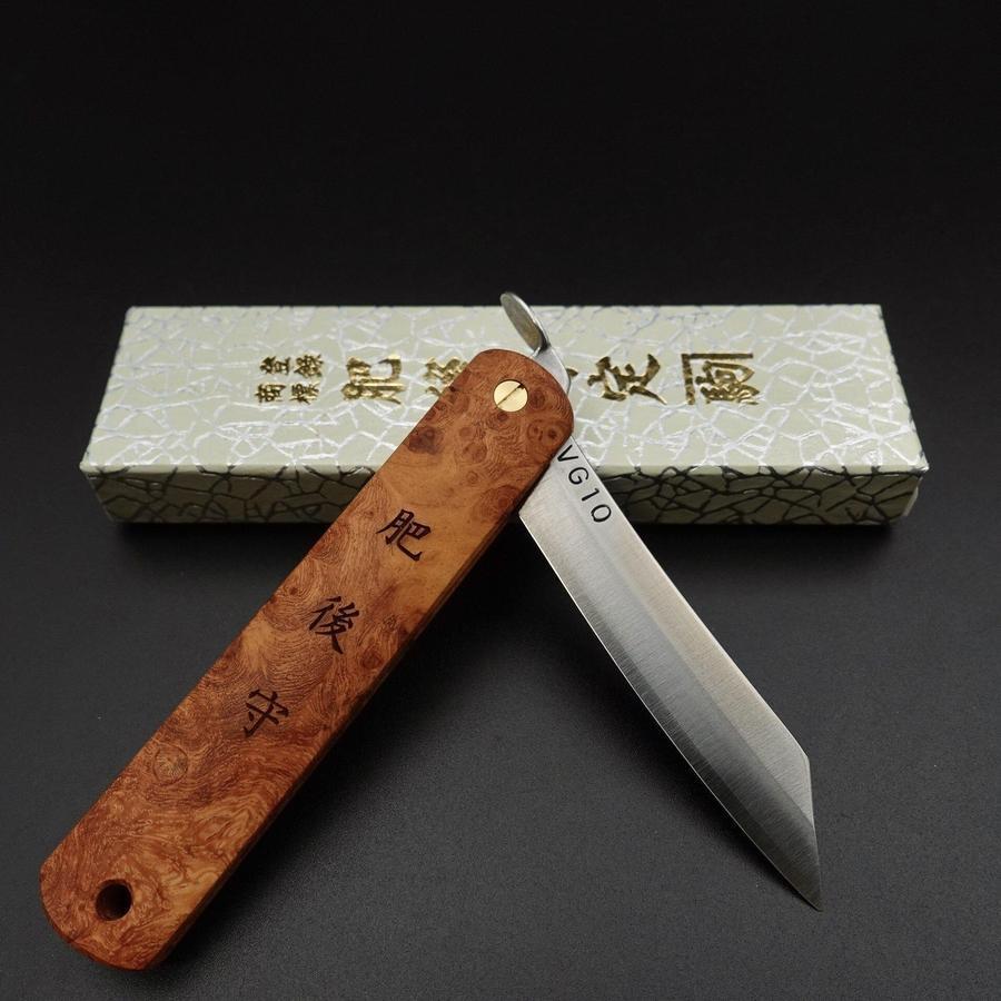 Higonokami VG-10 100mm Karin-[Musashi]-[Japanese-Kitchen-Knives]