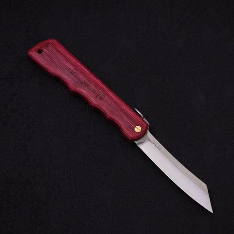 Higonokami VG-10 110mm Woody Beni (4.3”)-[Musashi]-[Japanese-Kitchen-Knives]
