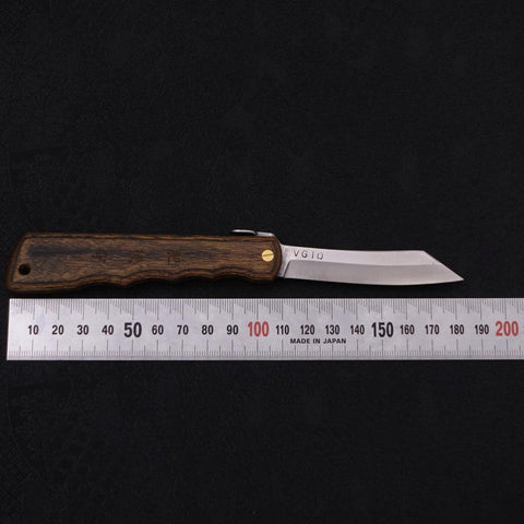 Higonokami VG-10 110mm Woody Walnut (4.3”)-[Musashi]-[Japanese-Kitchen-Knives]