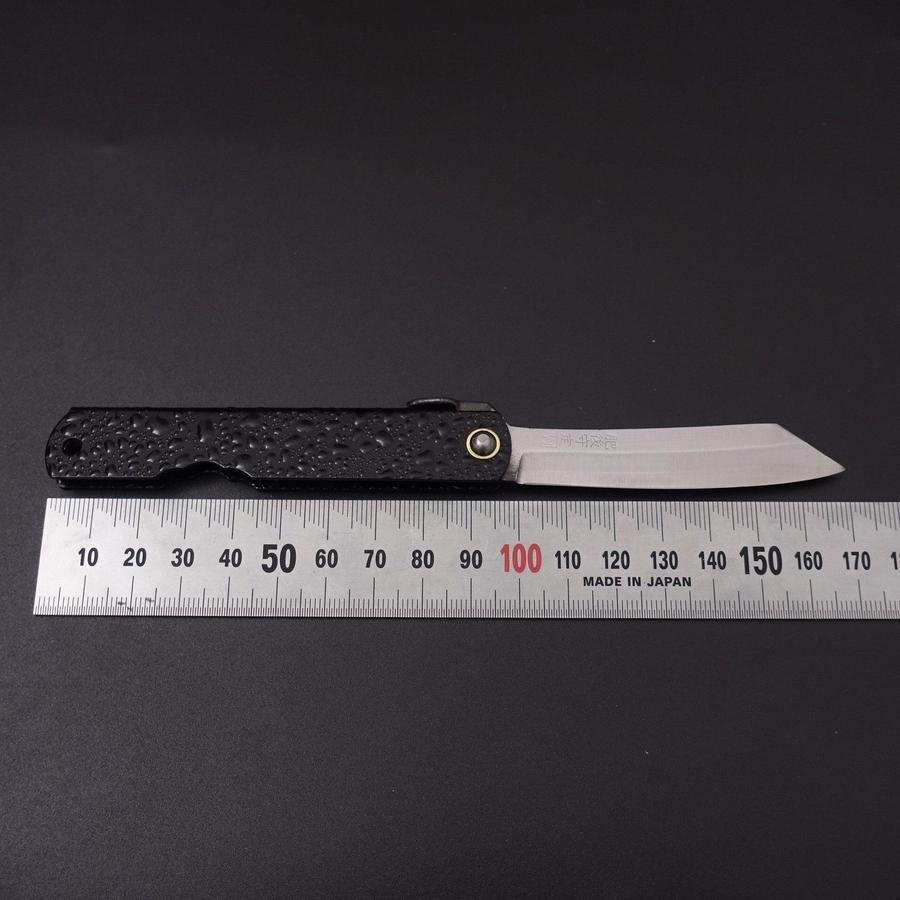Mizushibuki Aogami Higonokami Black 100mm-[Musashi]-[Japanese-Kitchen-Knives]