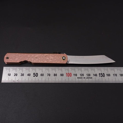 Mizushibuki Aogami Higonokami Pink 100mm (3.9”)-[Musashi]-[Japanese-Kitchen-Knives]