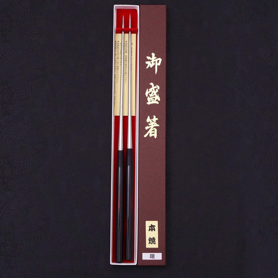 Moribashi Chopsticks Honyaki Stainless Dawn Handle 180mm-[Musashi]-[Japanese-Kitchen-Knives]