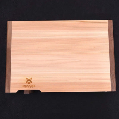Musashi Cutting Board Hinoki with Stand 330mm×230mm×15mm-[Musashi]-[Japanese-Kitchen-Knives]