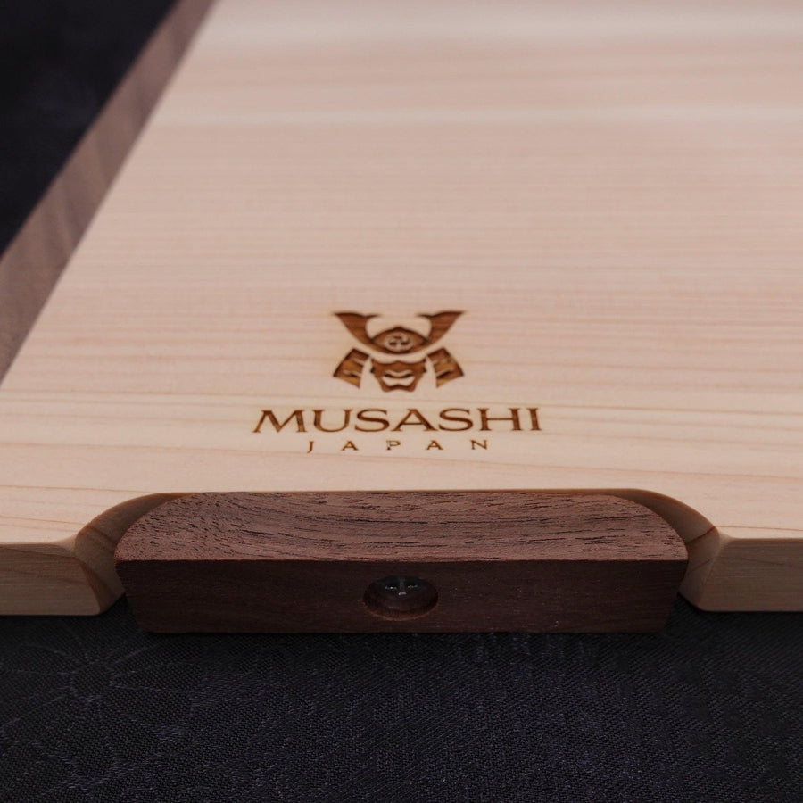 Musashi Cutting Board Hinoki with Stand 390mm×240mm×15mm-[Musashi]-[Japanese-Kitchen-Knives]