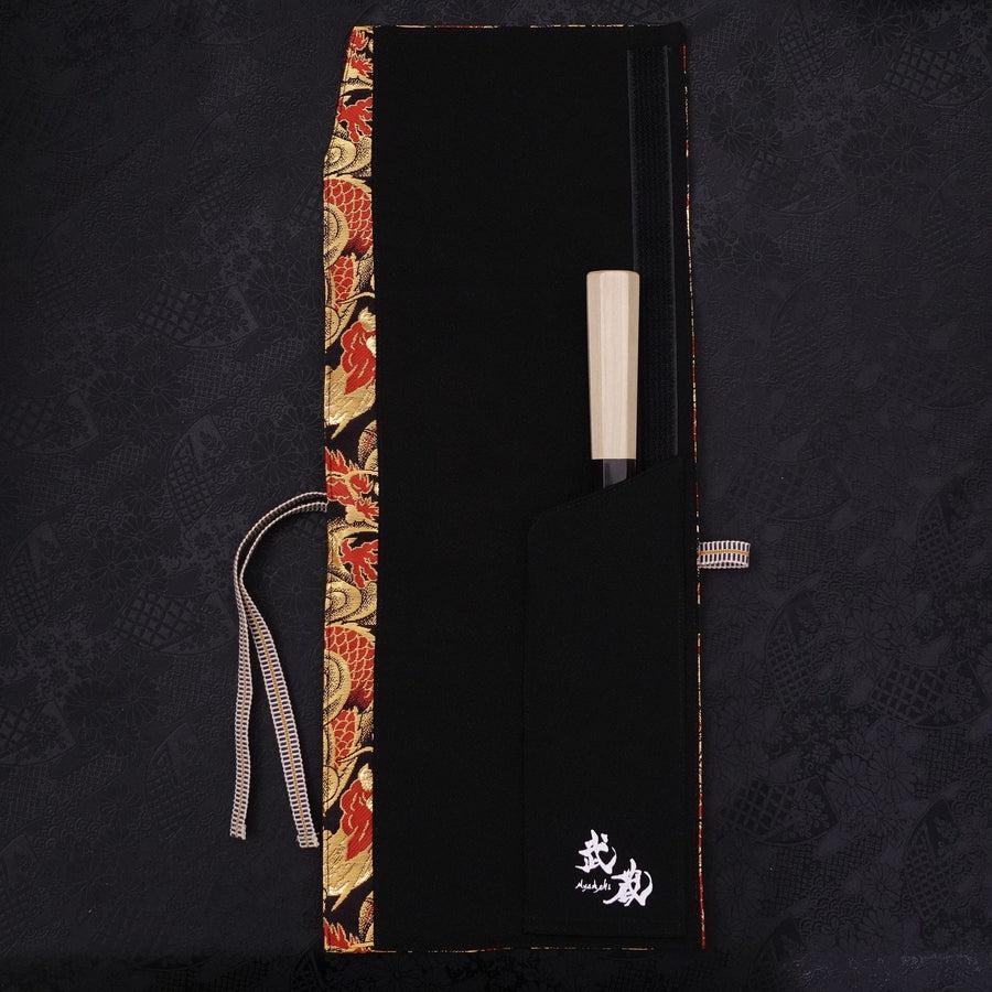 Musashi Japanese Style Kitchen Knife Roll Dragon 1 Pocket Handmade-[Musashi]-[Japanese-Kitchen-Knives]