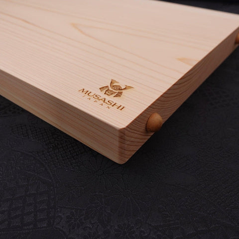 Musashi Professional Cutting Board Hinoki 457mm×240mm×30mm (9.4”)-[Musashi]-[Japanese-Kitchen-Knives]