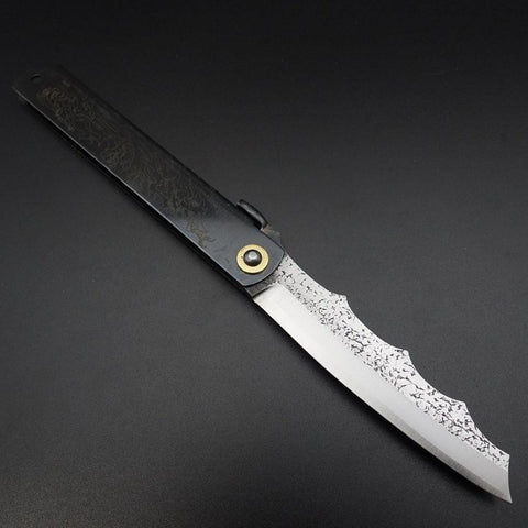 Ryubu-Dragon Black Higonokami Aogami 120mm (4.7”)-[Musashi]-[Japanese-Kitchen-Knives]