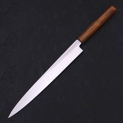 Yanagiba White steel #2 Kasumi Sumi Urushi Handle 270mm-White steel #2-Kasumi-[Musashi]-[Japanese-Kitchen-Knives]